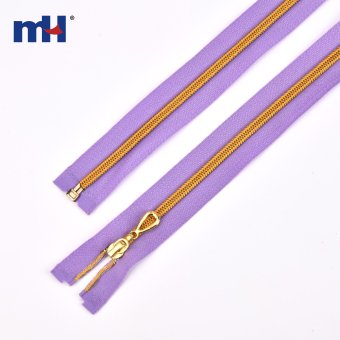 #5 Gold Separating Nylon Zipper