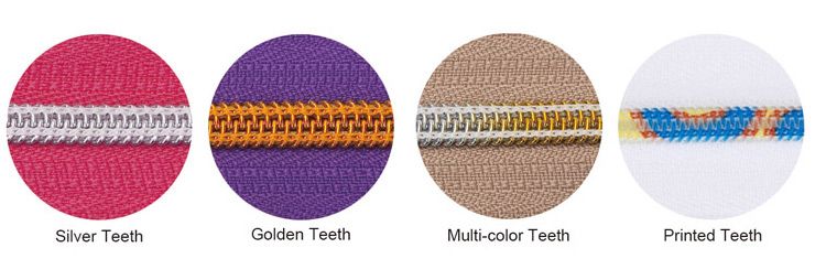 Nylon Zipper Teeth Color