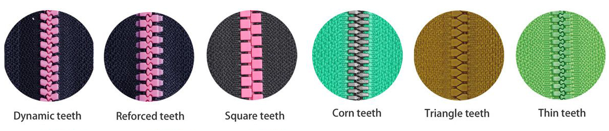 resin zipper Teeth Type