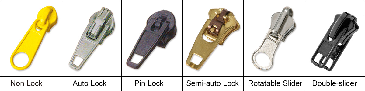 zipper slider types