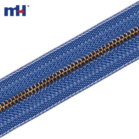 0249-302-#4 Metal Jean's Tape Zipper Long Chain