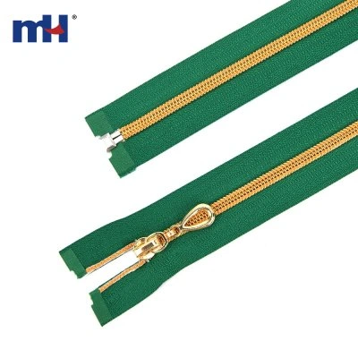 #5 Gold Metallic Nylon Coil Zippers