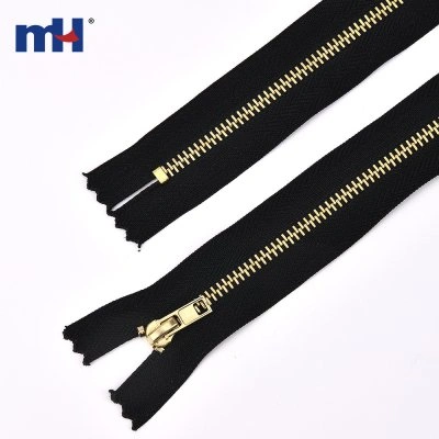 #3 Close-End Auto-Lock Brass Zipper