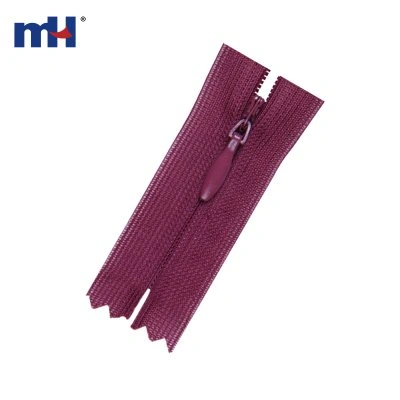#4 Nylon Zipper with Invisible Lace Tape
