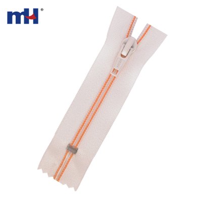 0287-9012 sewed nylon zipper