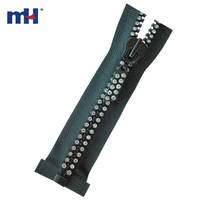 #5 2-Lines Diamond Zipper