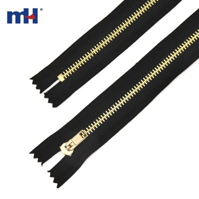 #5 Close End Pin Lock Brass Zipper