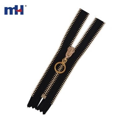 #5 Light Golden Brass Zipper