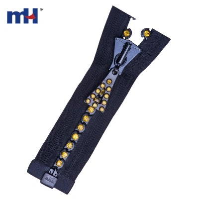 Color Diamond Zipper