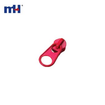 #3 Non-lock Red Slider For Nylon Coil Zipper