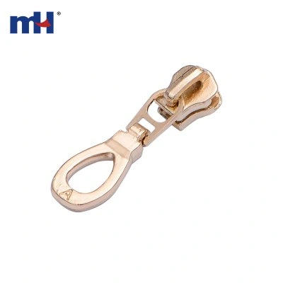 No.3 N/L Slider with Decorated Pull for Metal Zipper