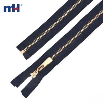 #3 Red Copper Metal Zipper