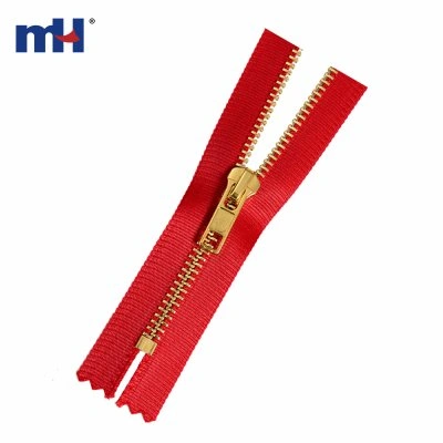 No.5 Closed End Golden Brass Handbag Zipper