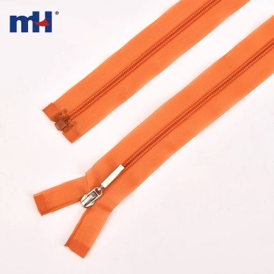 #3 Open End Auto Lock Lace Nylon Zipper