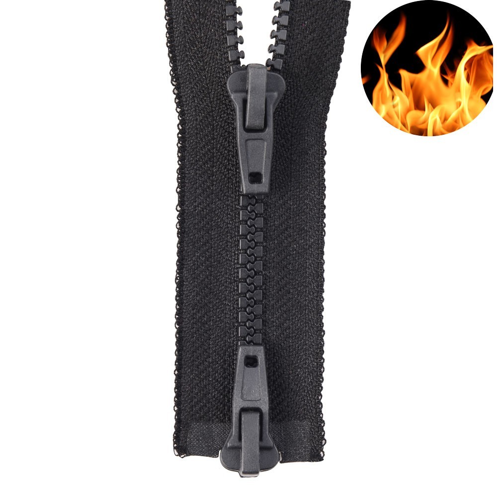5 Twoway Plastic Resin Flame Retardant Zippers with Nomex Tape