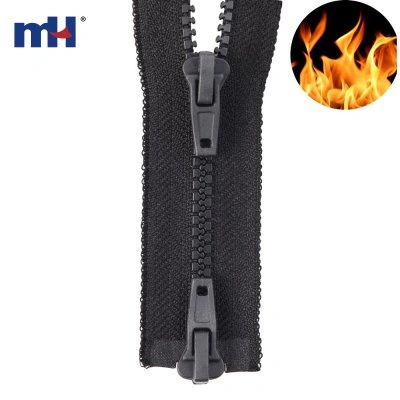 #5 Two-ways Plastic Fire-retardant Zippers