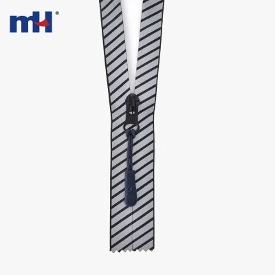 No.7 Striped Nylon Waterproof Zipper