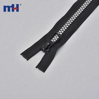 Open End Auto Lock #8 Diamond Zipper for Down Jacket