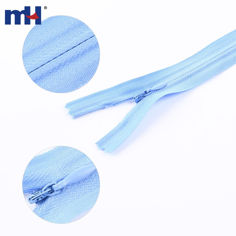 Type 3 Concealed Zipper Closed End