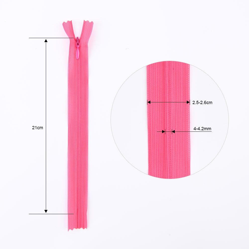 #3 Invisible Nylon Zipper with Lace Fabric Tape